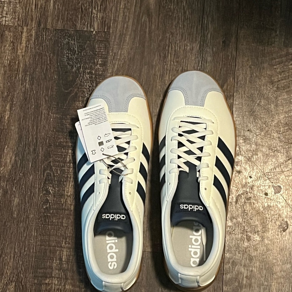 Adidas Women Cream and Navy Sneakers - Picture 6 of 6